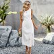 Women's Summer Solid Color Sleeveless Dress