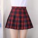 Women's Spring And Summer Plaid High Waist Skirt